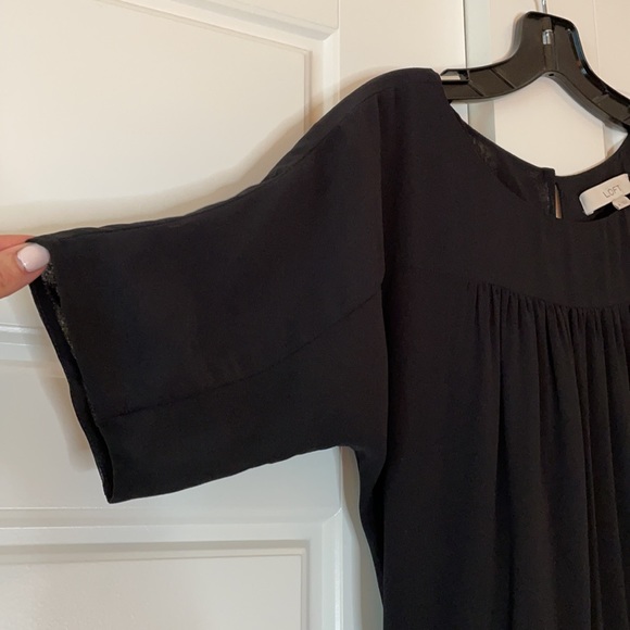 Loft business dress black top grey pencil skirt - Picture 4 of 14